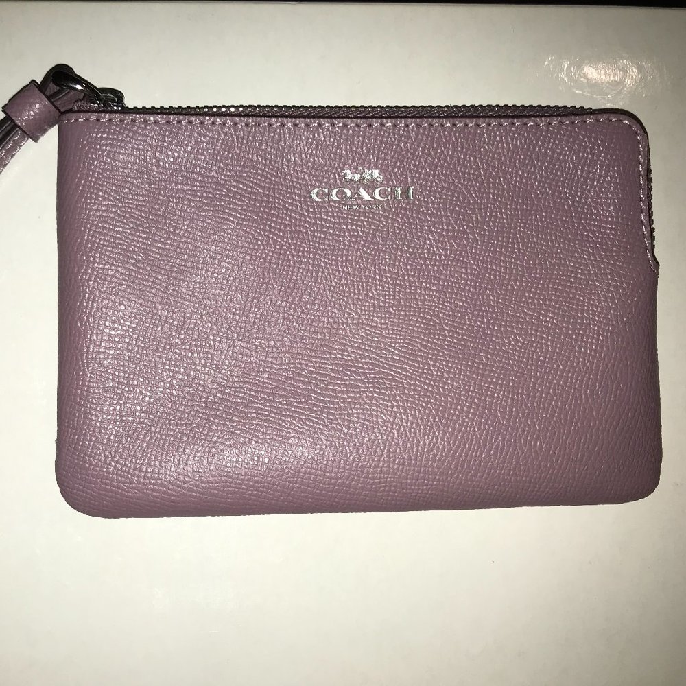 Coach Purple Wristlet